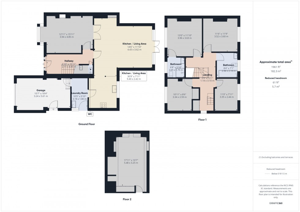 Floorplan for Chalfont St. Giles, Buckinghamshire, HP8