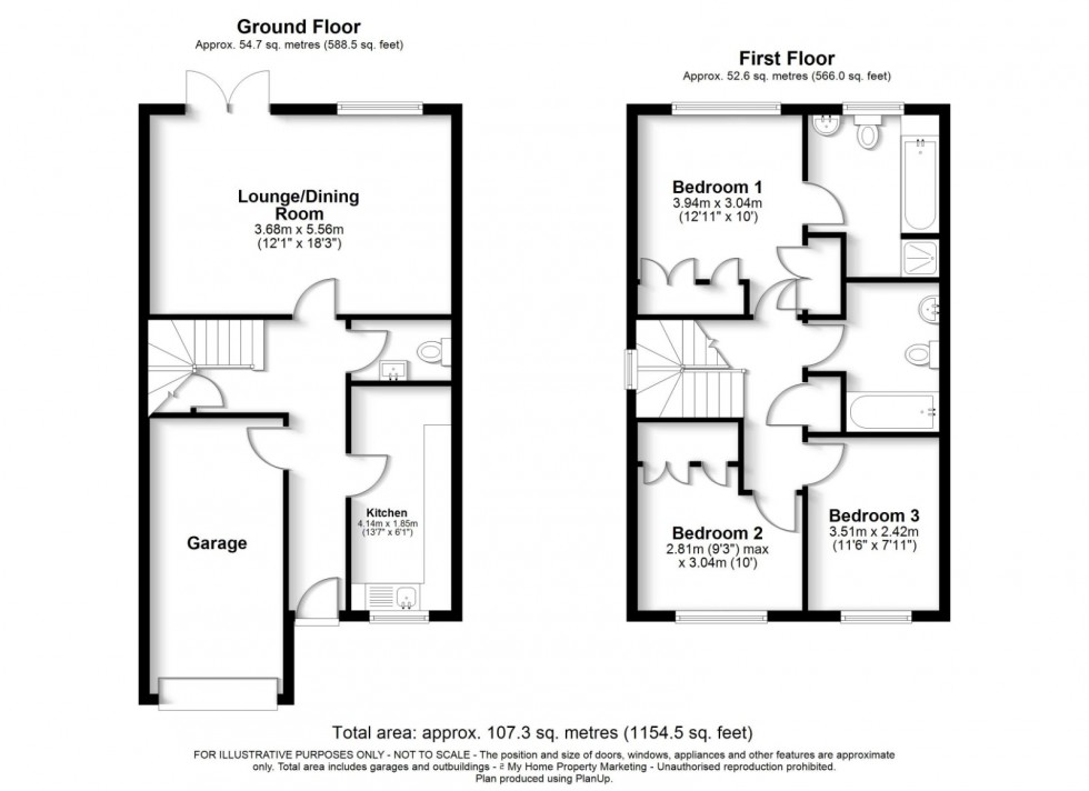 Floorplan for Chalfont St Giles, Buckinghamshire, HP8