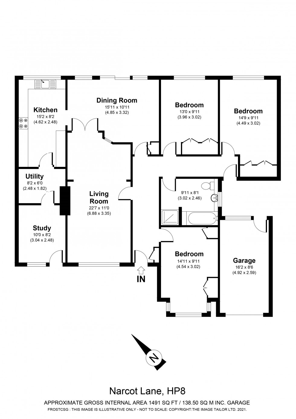 Floorplan for Chalfont St. Giles, Buckinghamshire, HP8