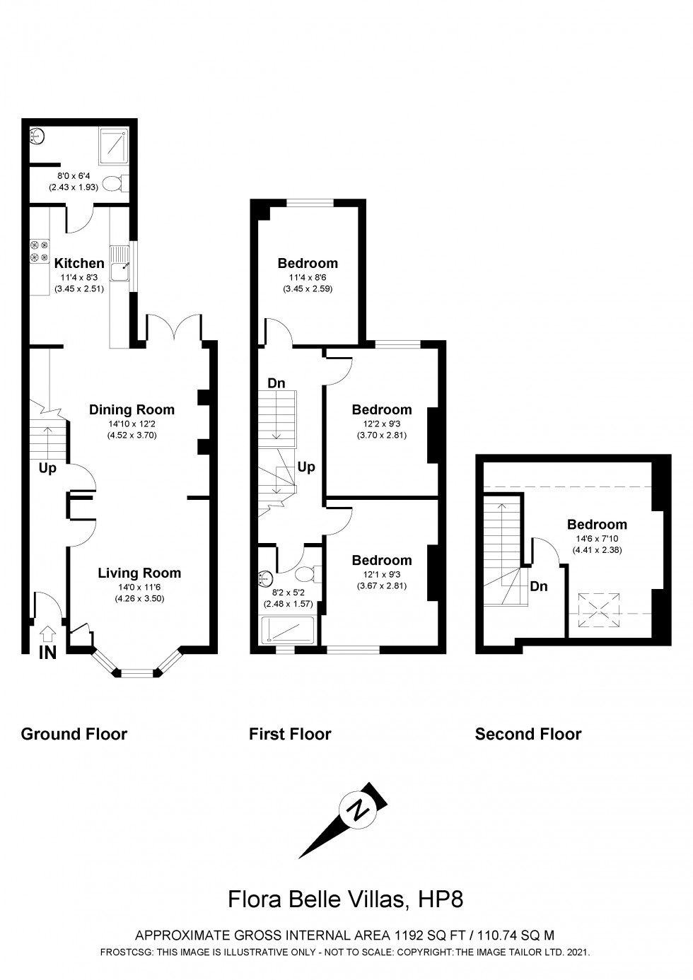 Floorplan for Back Lane, Chalfont St. Giles, HP8