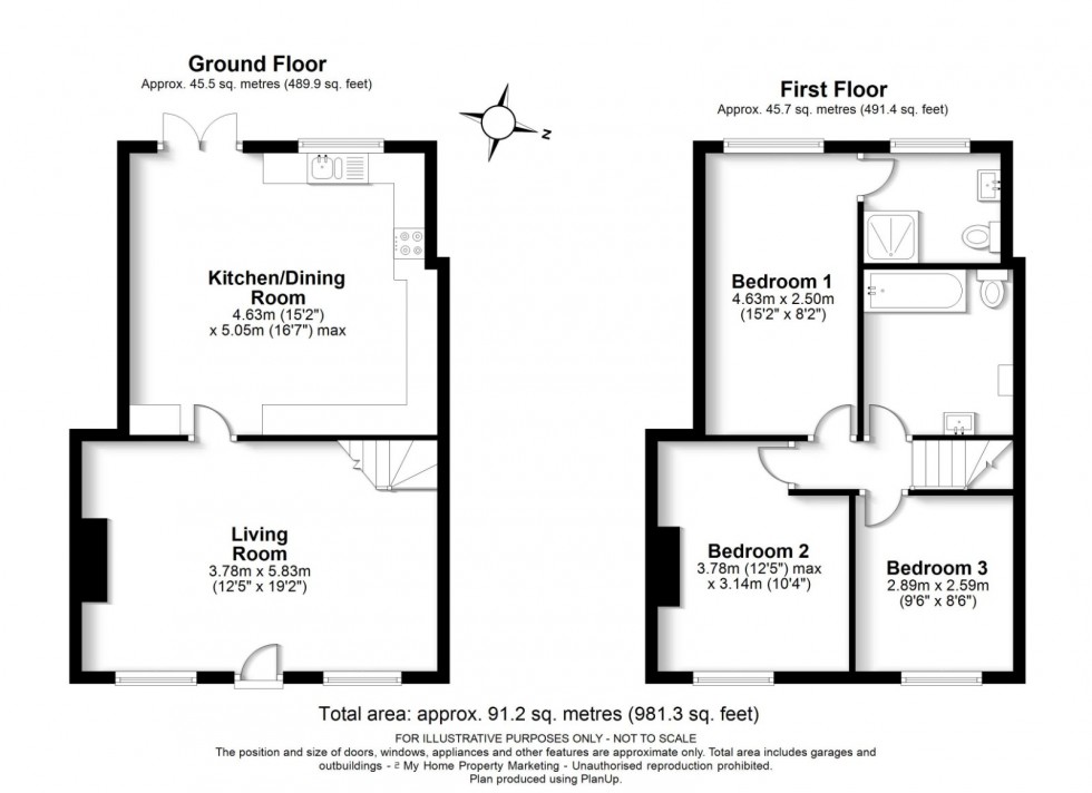 Floorplan for The Hill, Winchmore Hill, HP7