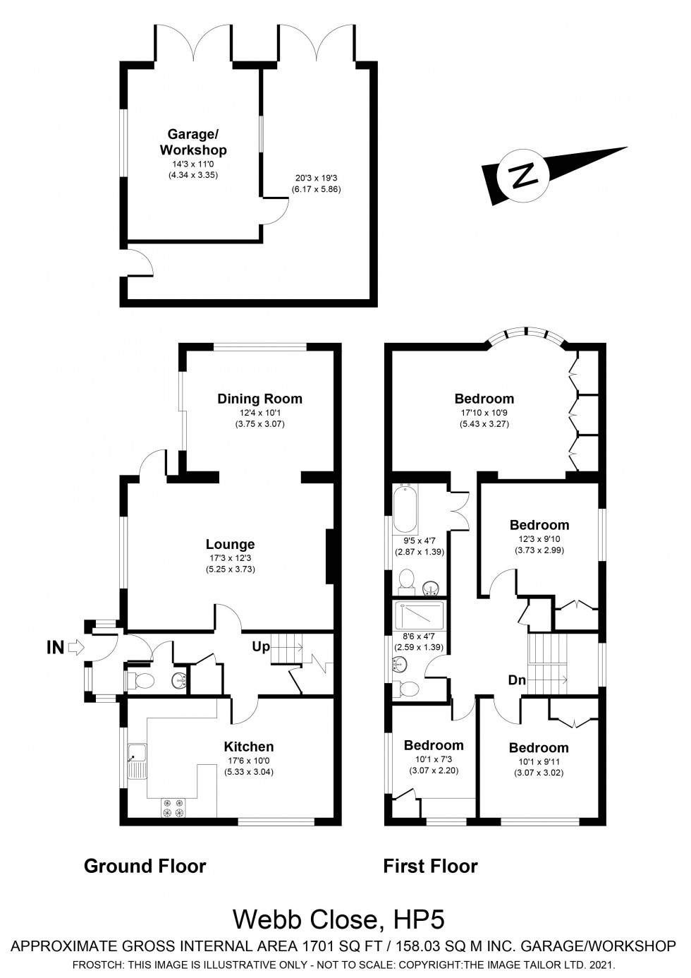 Floorplan for Chesham, Buckinghamshire, HP5