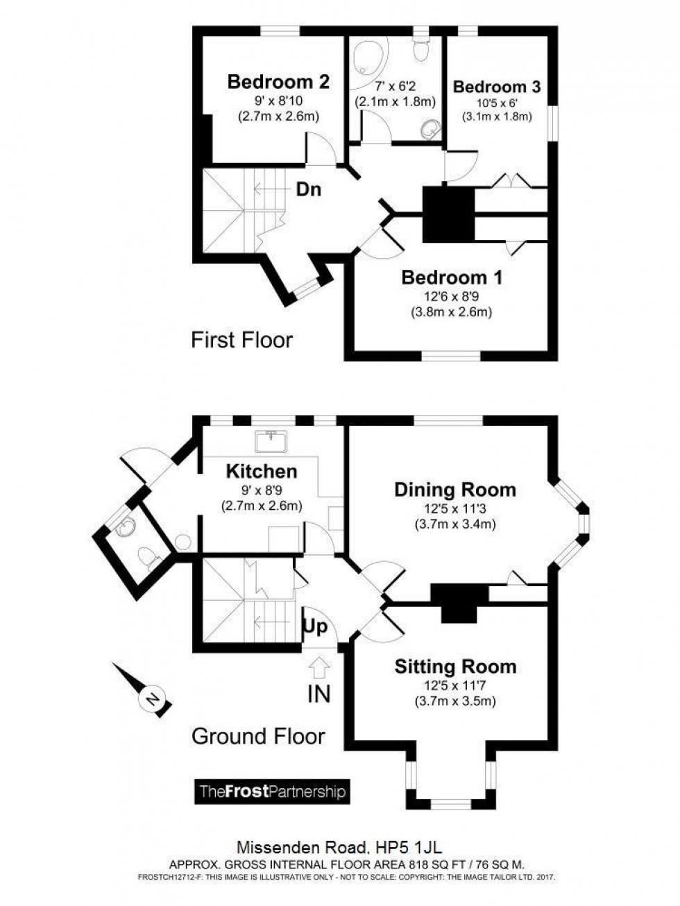 Floorplan for Chesham, Buckinghamshire, HP5