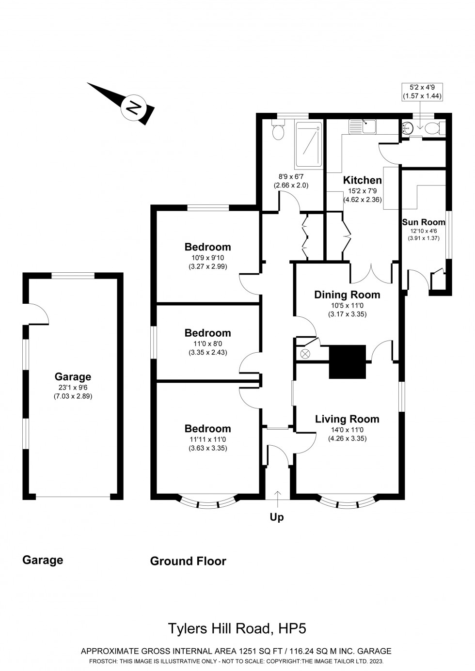 Floorplan for Chesham, Buckinghamshire, HP5
