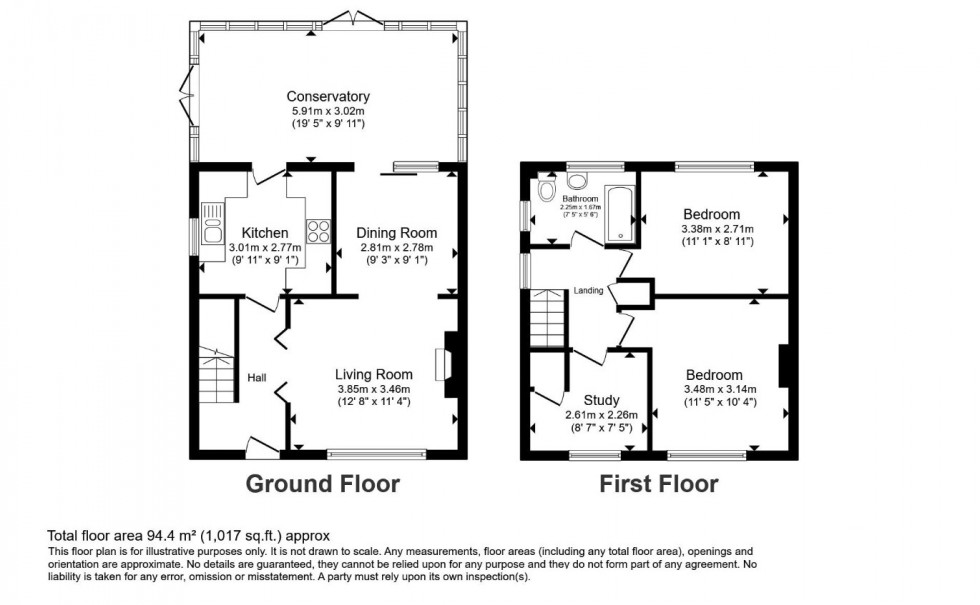 Floorplan for Chesham, Buckinghamshire, HP5
