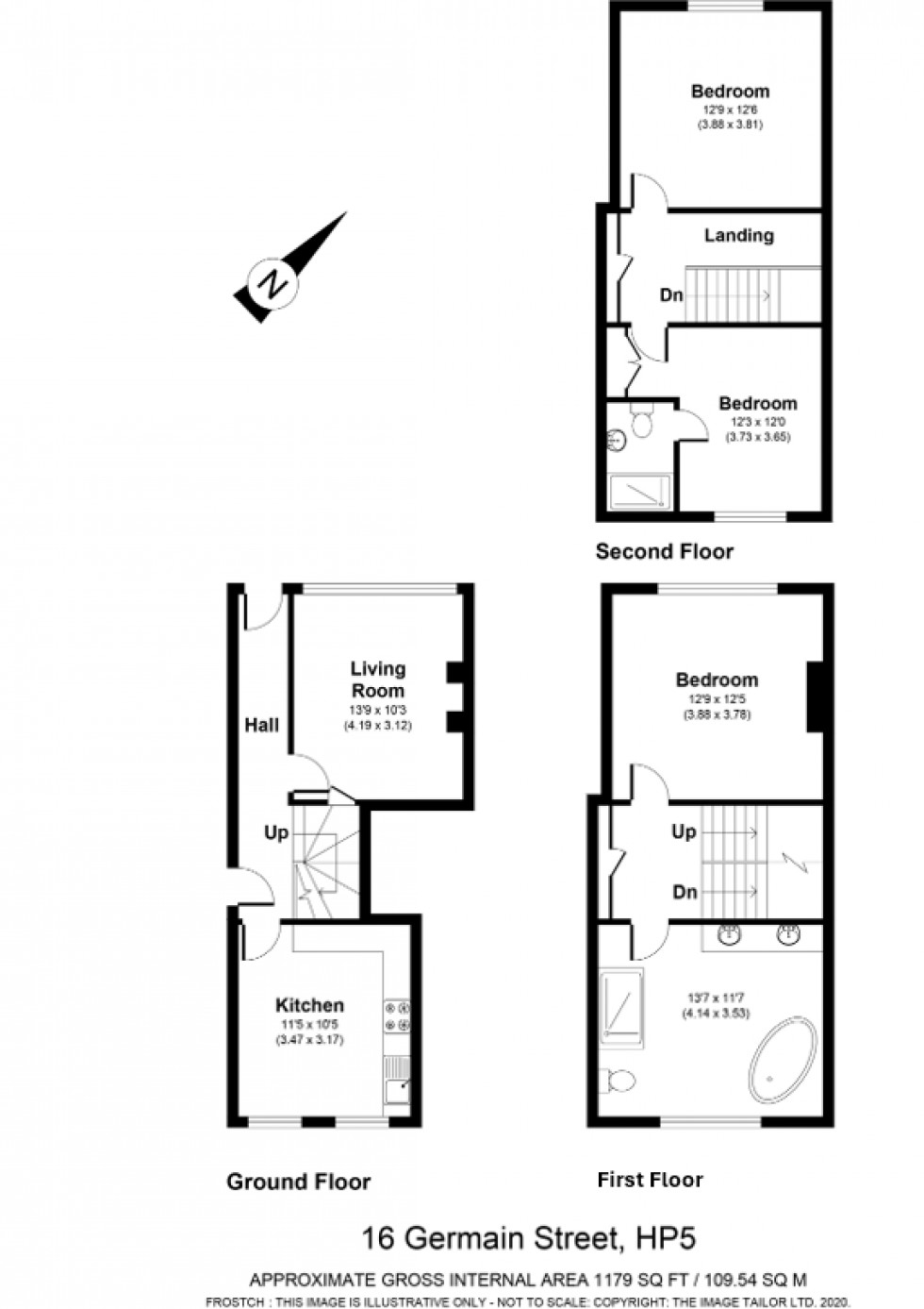 Floorplan for Chesham, Bucks, HP5