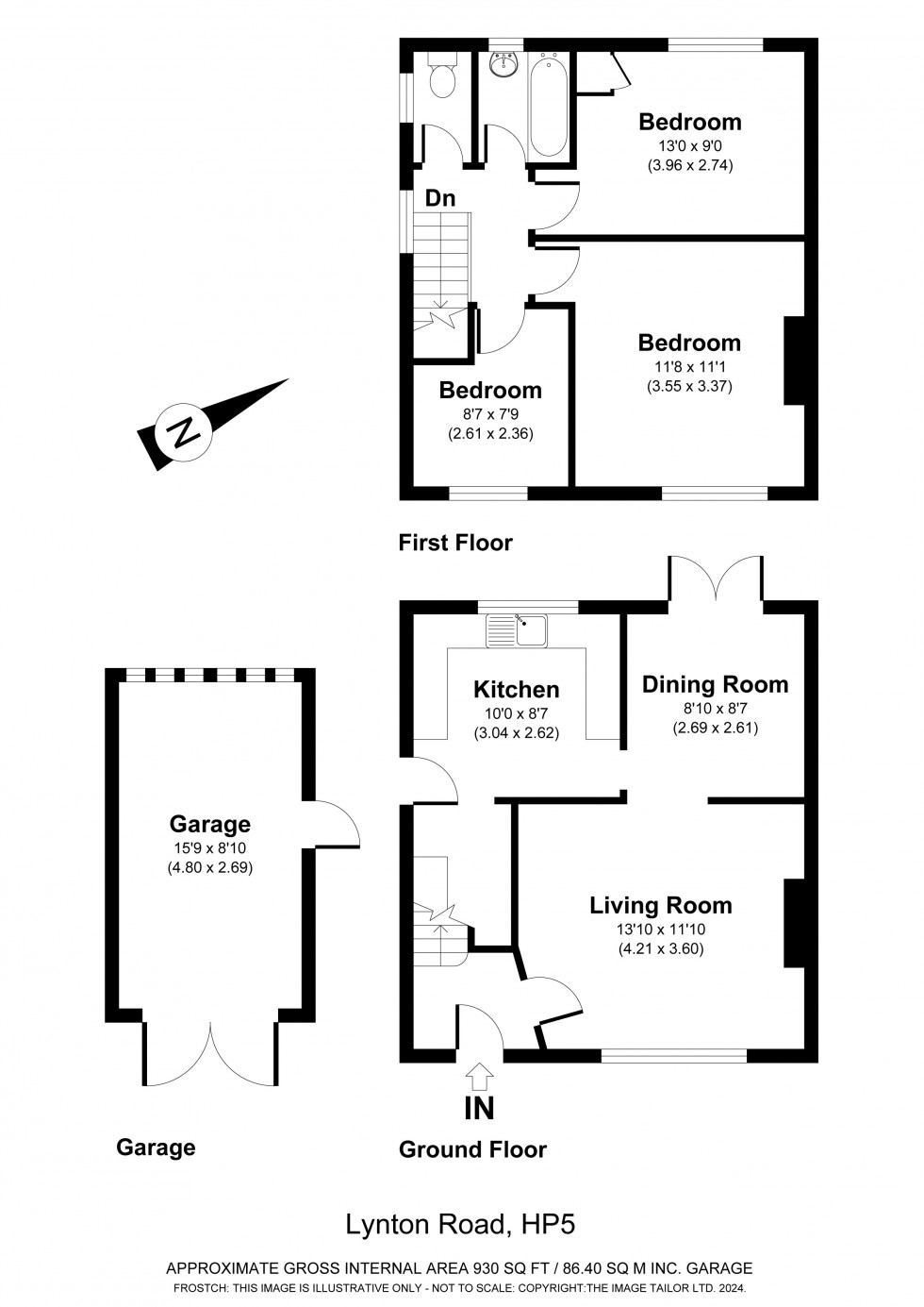 Floorplan for Chesham, Buckinghamshire, HP5