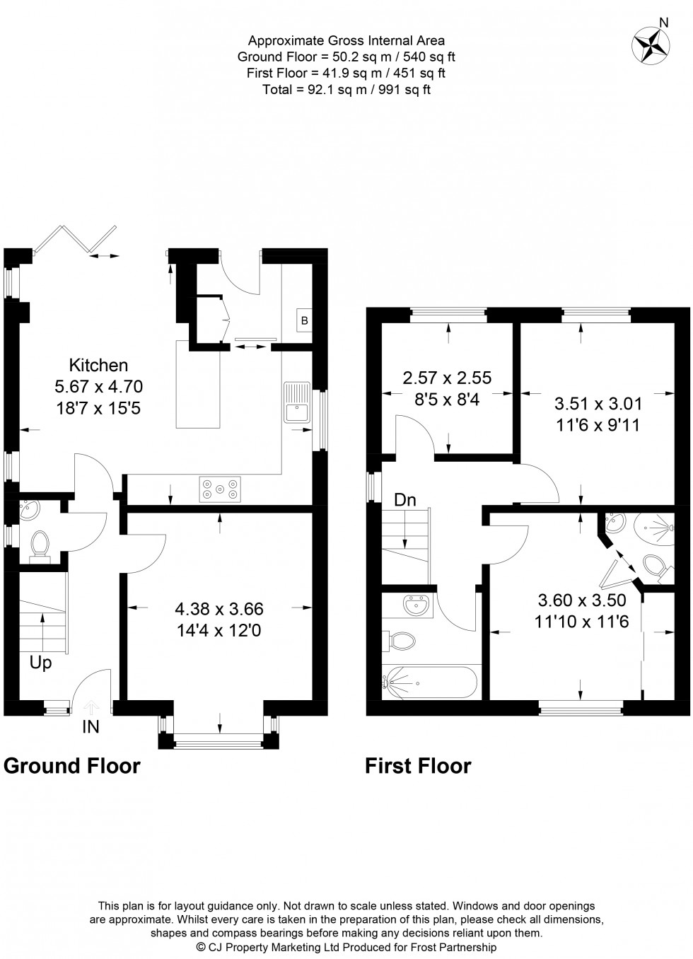Floorplan for Chesham, Buckinghamshire, HP5