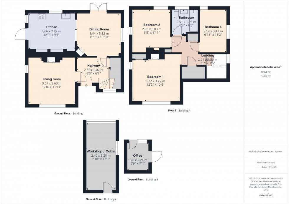 Floorplan for Great Kingshill, High Wycombe, HP15