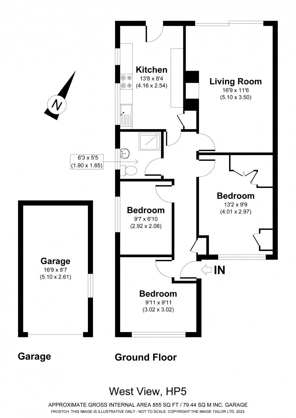 Floorplan for Chesham, Buckinghamshire, HP5