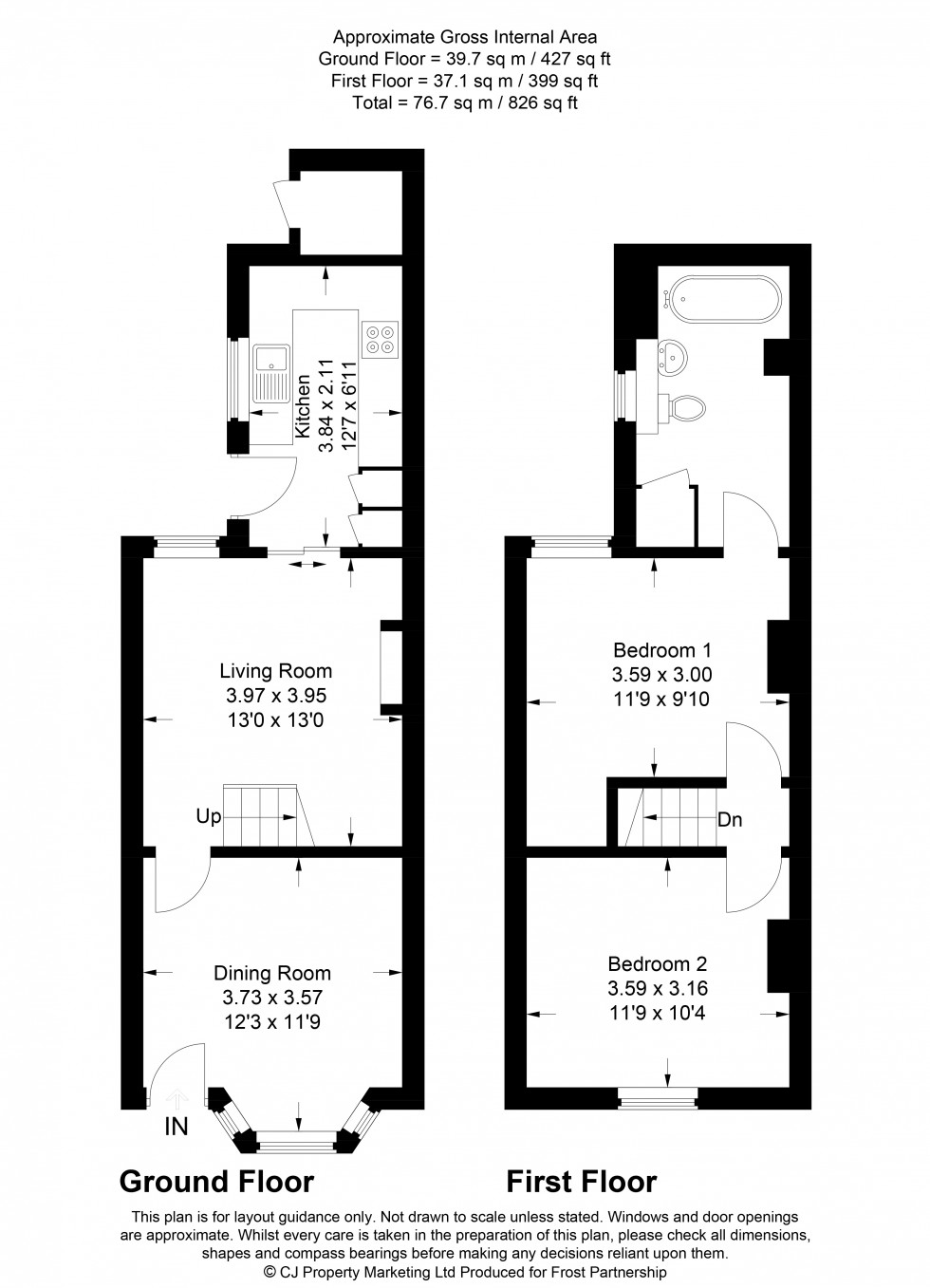 Floorplan for Chesham, Bucks, HP5