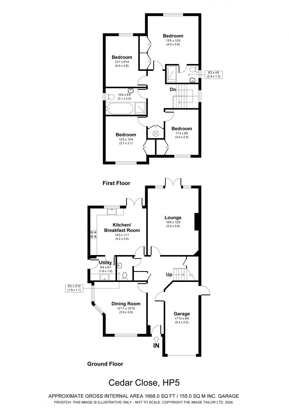 Floorplan for Chesham, Buckinghamshire, HP5