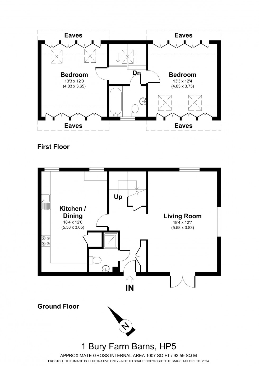 Floorplan for Chesham, Buckinghamshire, HP5
