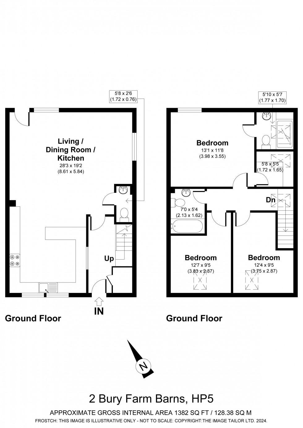 Floorplan for Chesham, Buckinghamshire, HP5