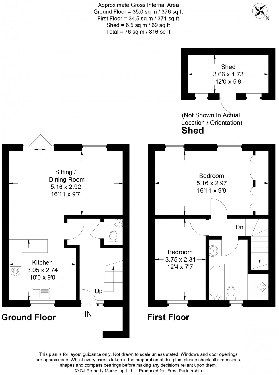 Floorplan for Chesham, Buckinghamshire, HP5