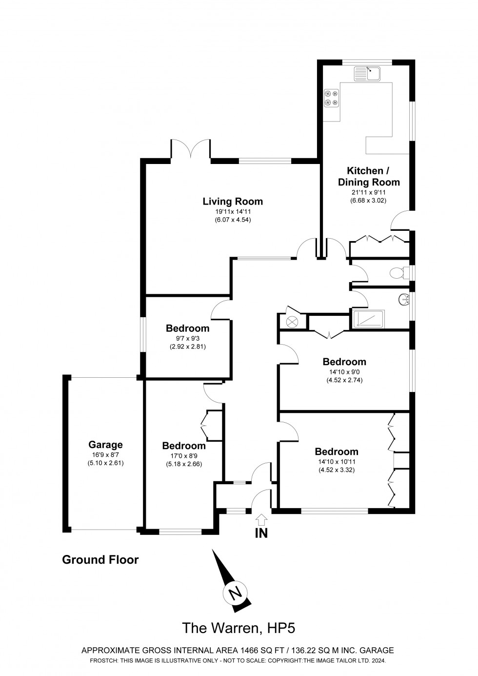 Floorplan for Chesham, Buckinghamshire, HP5