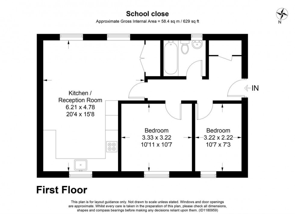 Floorplan for Chesham, Buckinghamshire, HP5