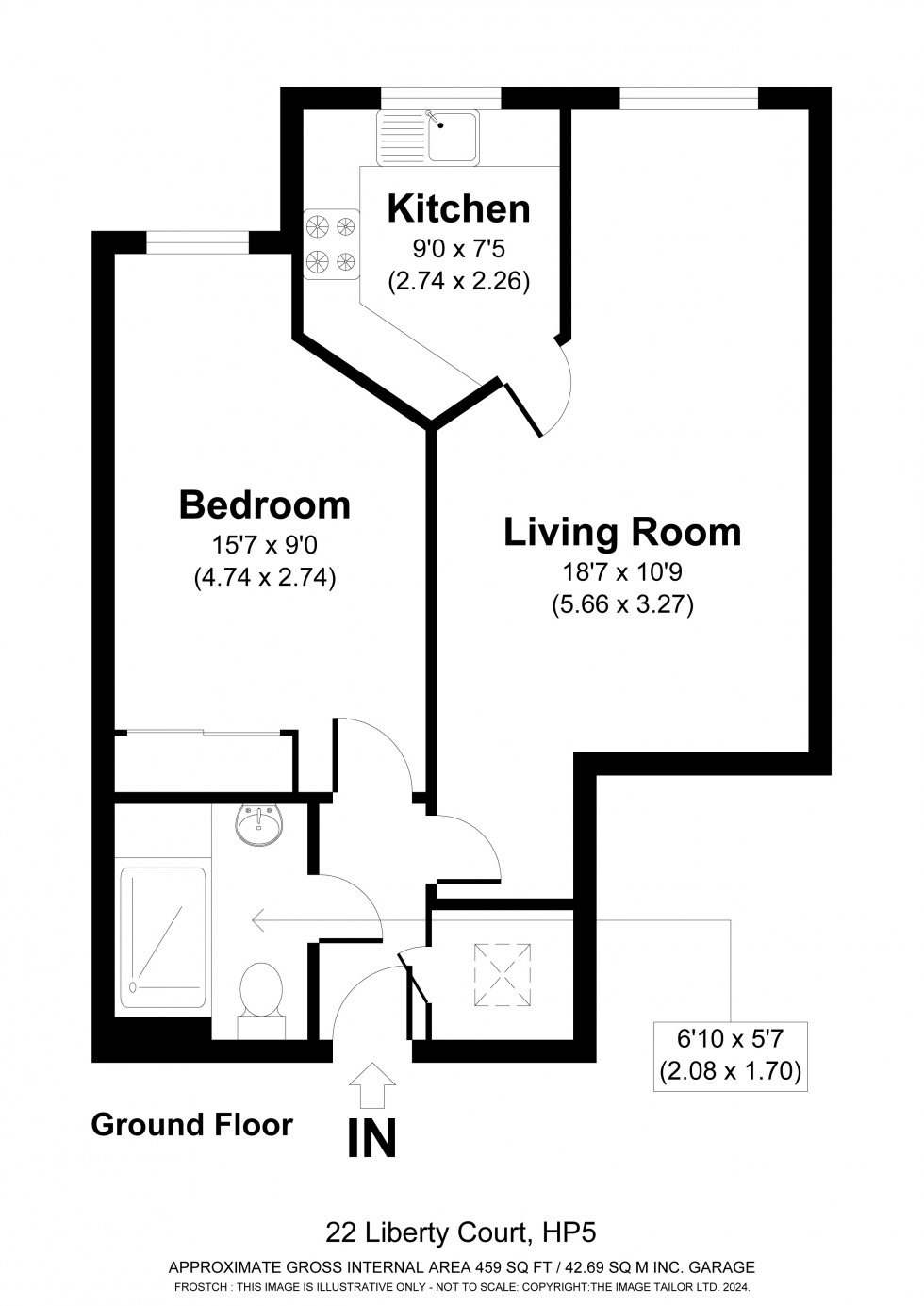 Floorplan for Chesham, Buckinghamshire, HP5