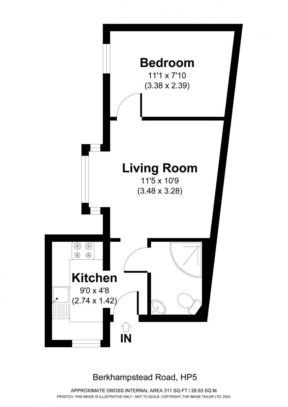 Floorplan for Chesham, Buckinghamshire, HP5