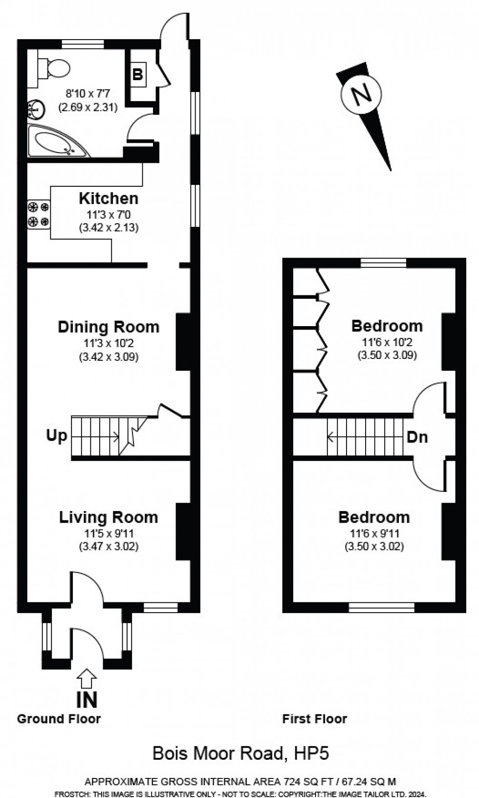 Floorplan for Chesham, Buckinghamshire, HP5