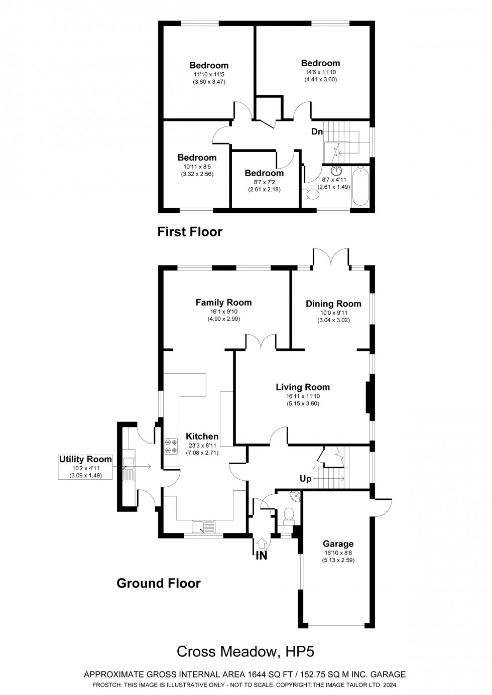 Floorplan for Chesham, Buckinghamshire, HP5