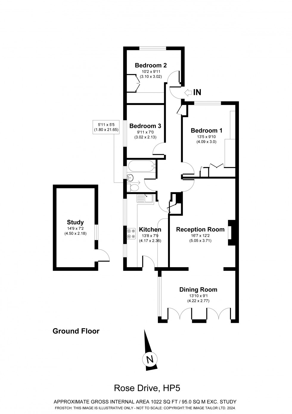 Floorplan for Chesham, Buckinghamshire, HP5