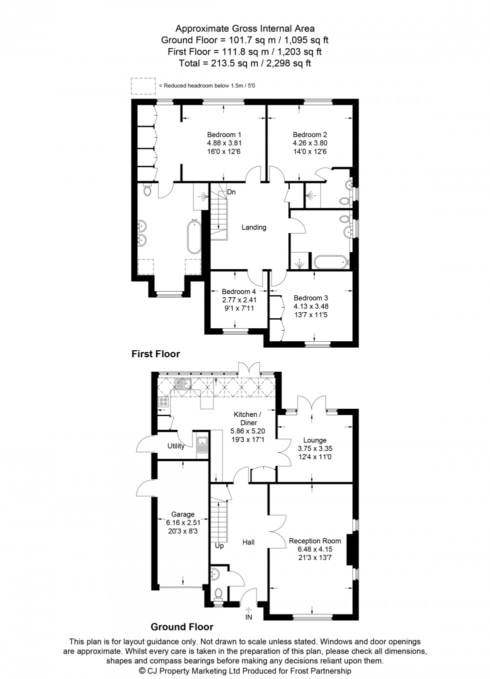Floorplan for Chesham, Buckinghamshire, HP5
