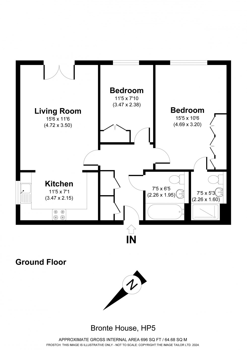 Floorplan for Chesham, Buckinghamshire, HP5