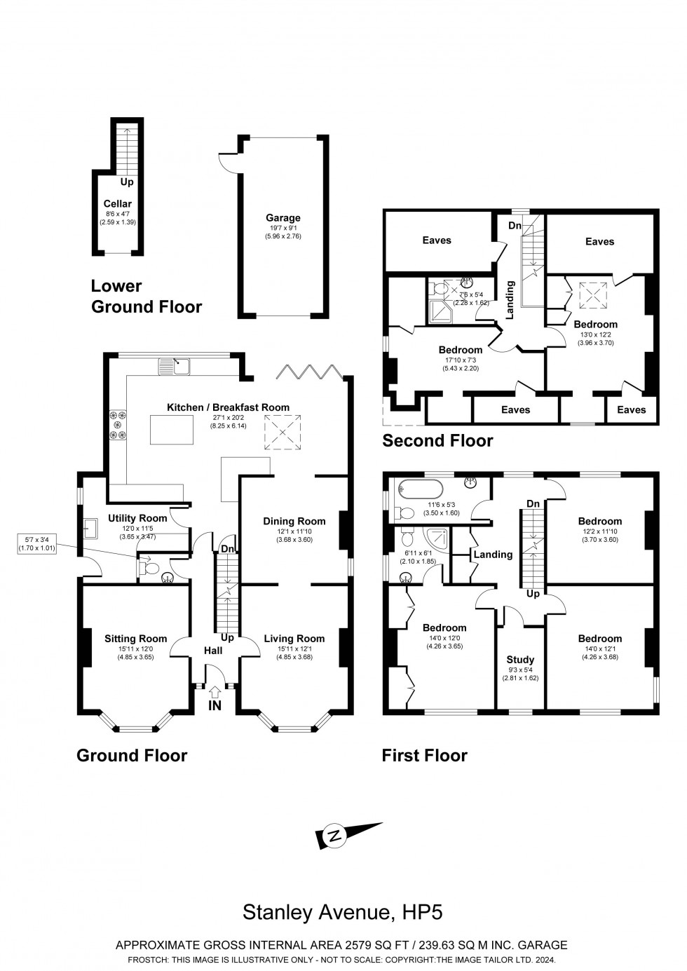 Floorplan for Chesham, Buckinghamshire, HP5
