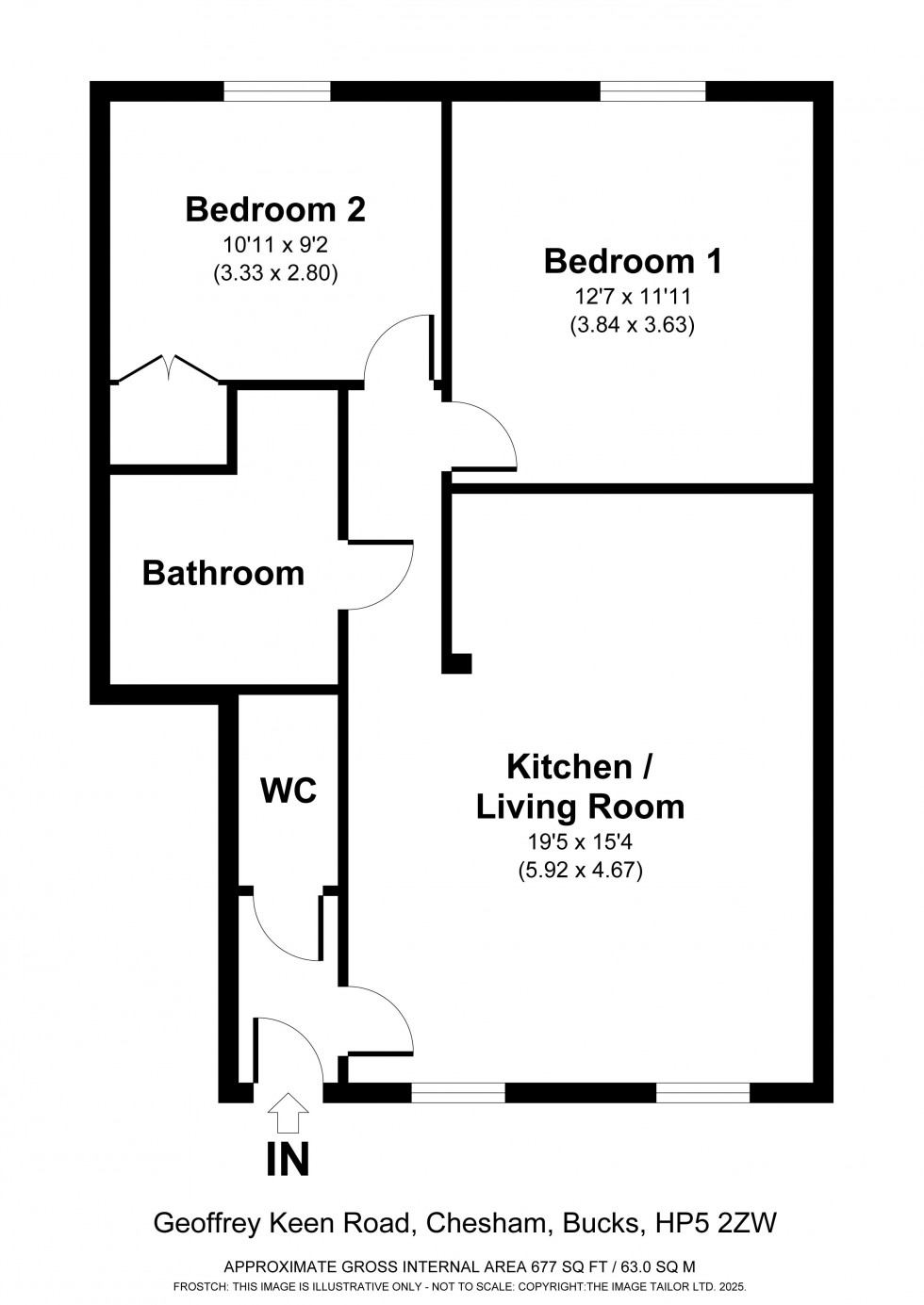 Floorplan for Chesham, Buckinghamshire, HP5