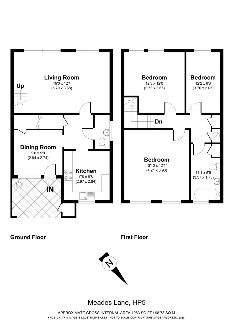 Floorplan for Chesham, Buckinghamshire, HP5