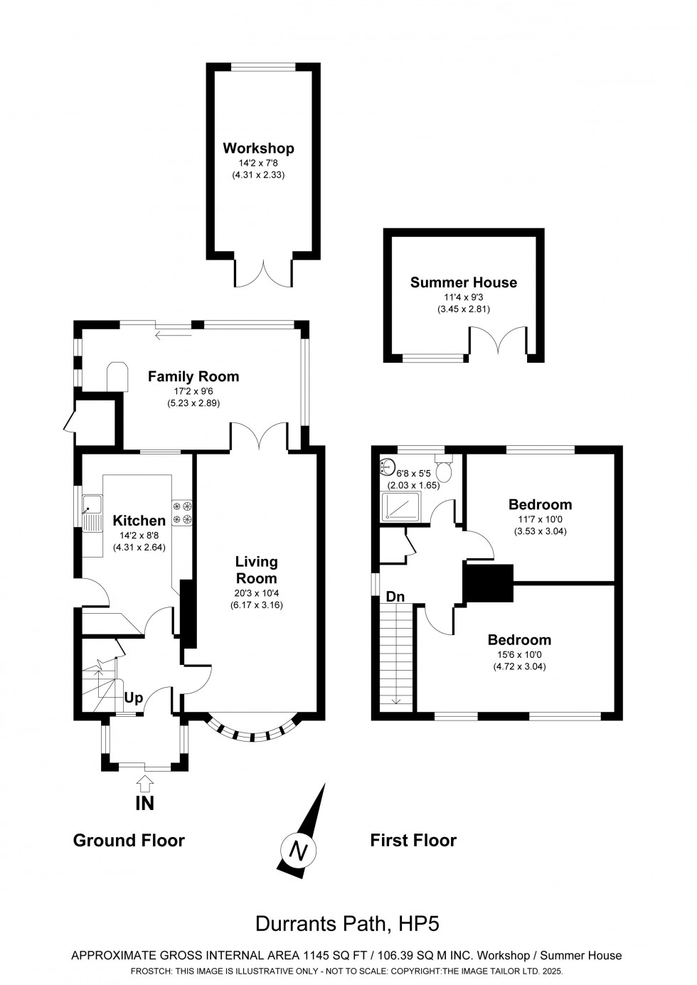 Floorplan for Chesham, Buckinghamshire, HP5