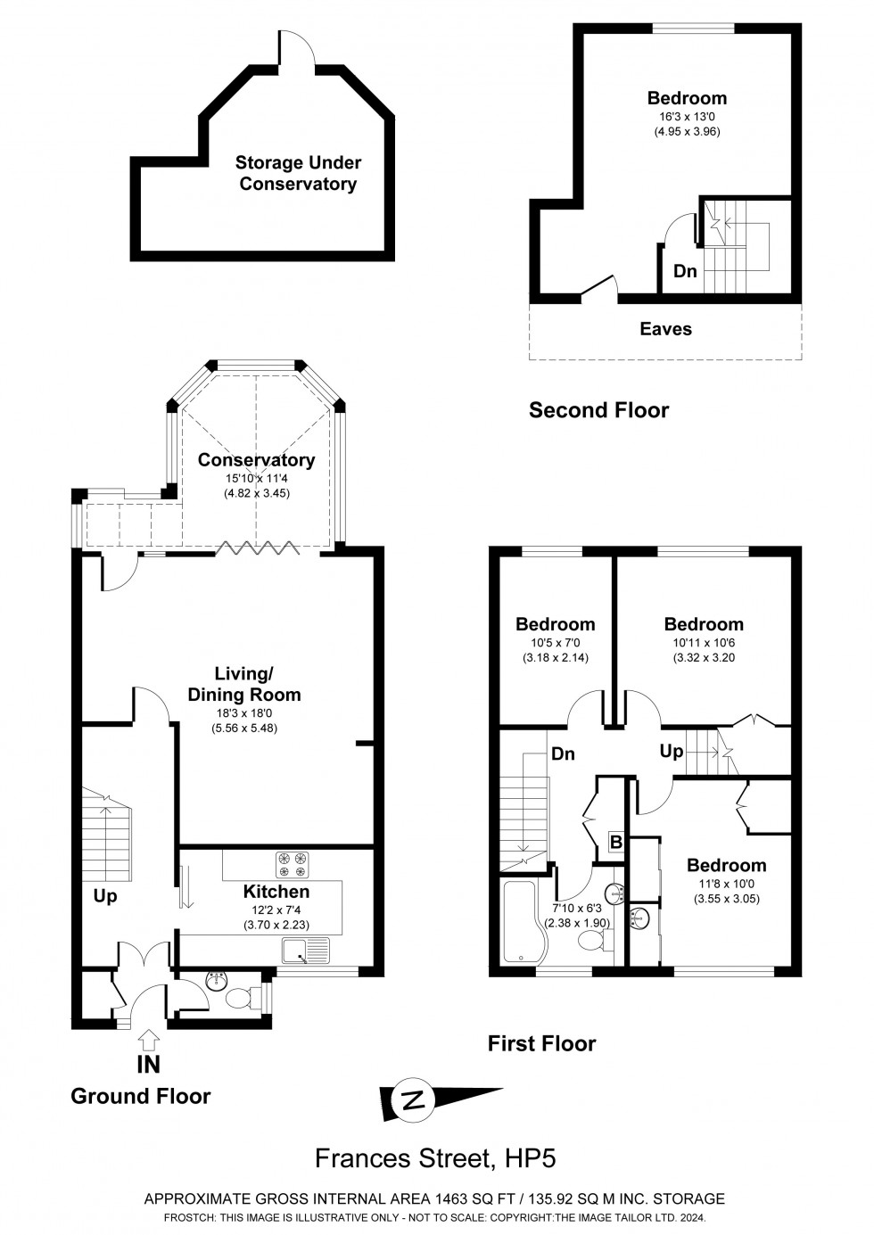 Floorplan for Chesham, Buckinghamshire, HP5