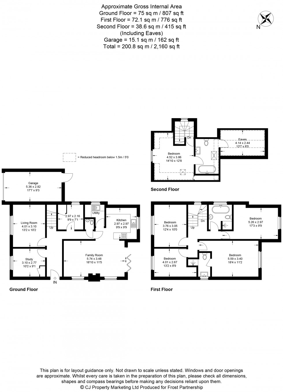 Floorplan for Chesham, Buckinghamshire, HP5