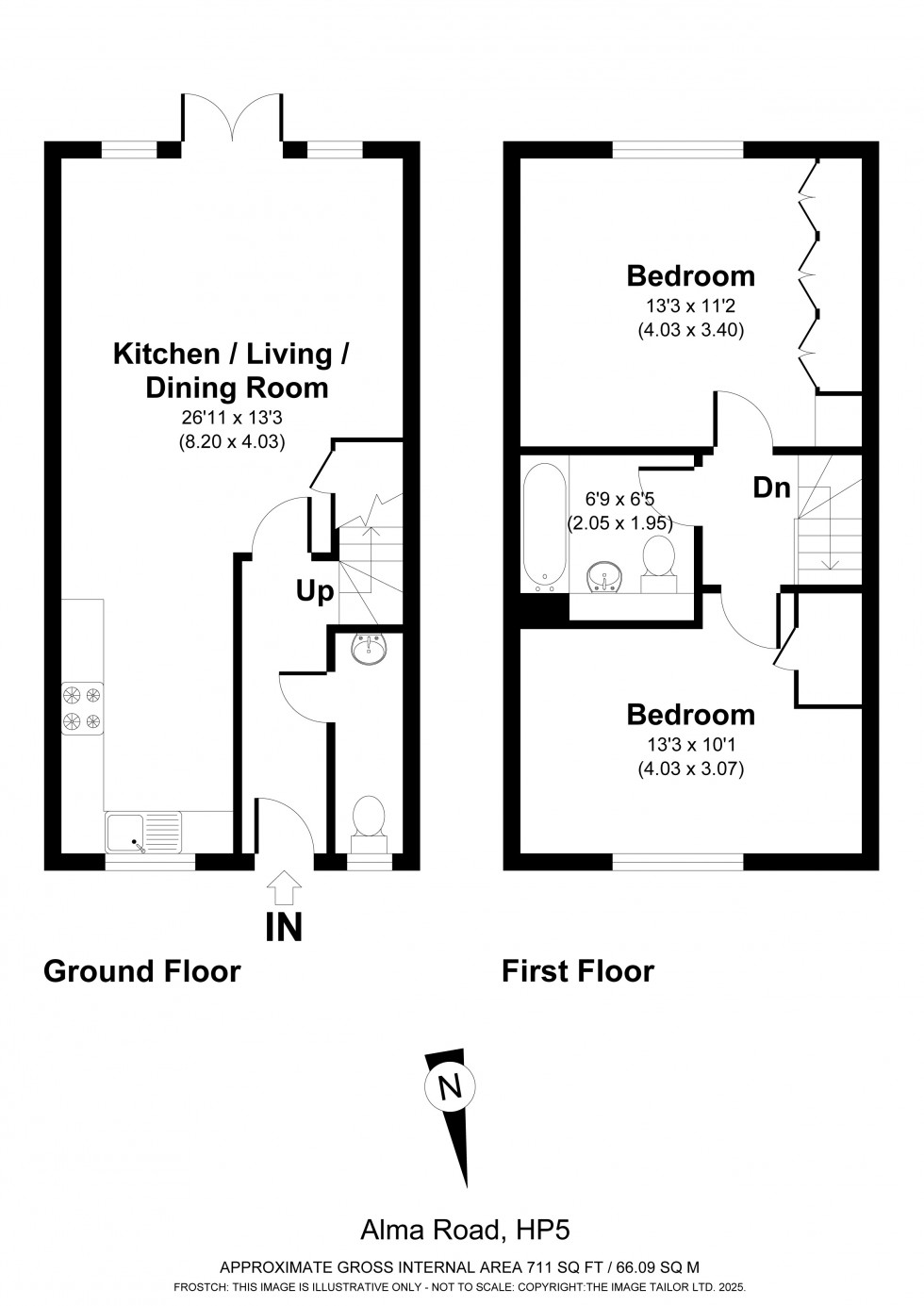 Floorplan for Chesham, Buckinghamshire, HP5