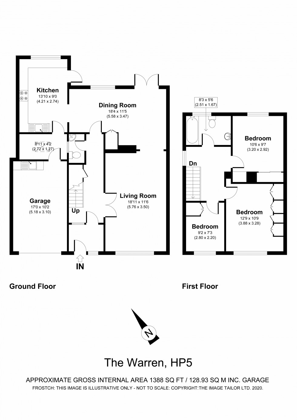 Floorplan for Chesham, Buckinghamshire, HP5