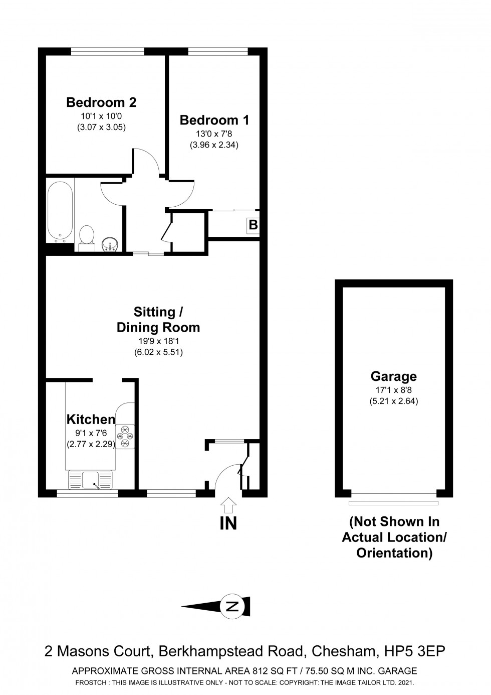Floorplan for Chesham, Buckinghamshire, HP5
