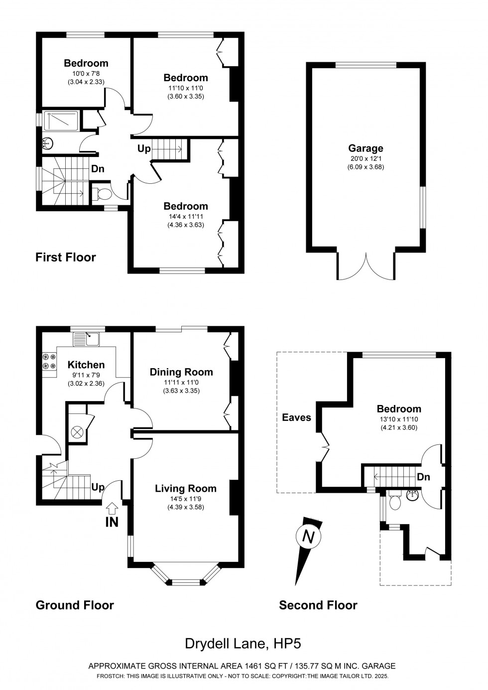 Floorplan for Pednor, Chesham, HP5