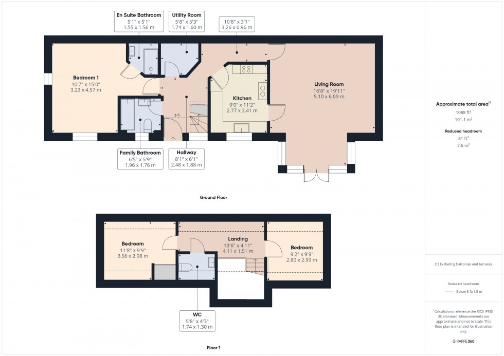 Floorplan for Chesham, Buckinghamshire, HP5