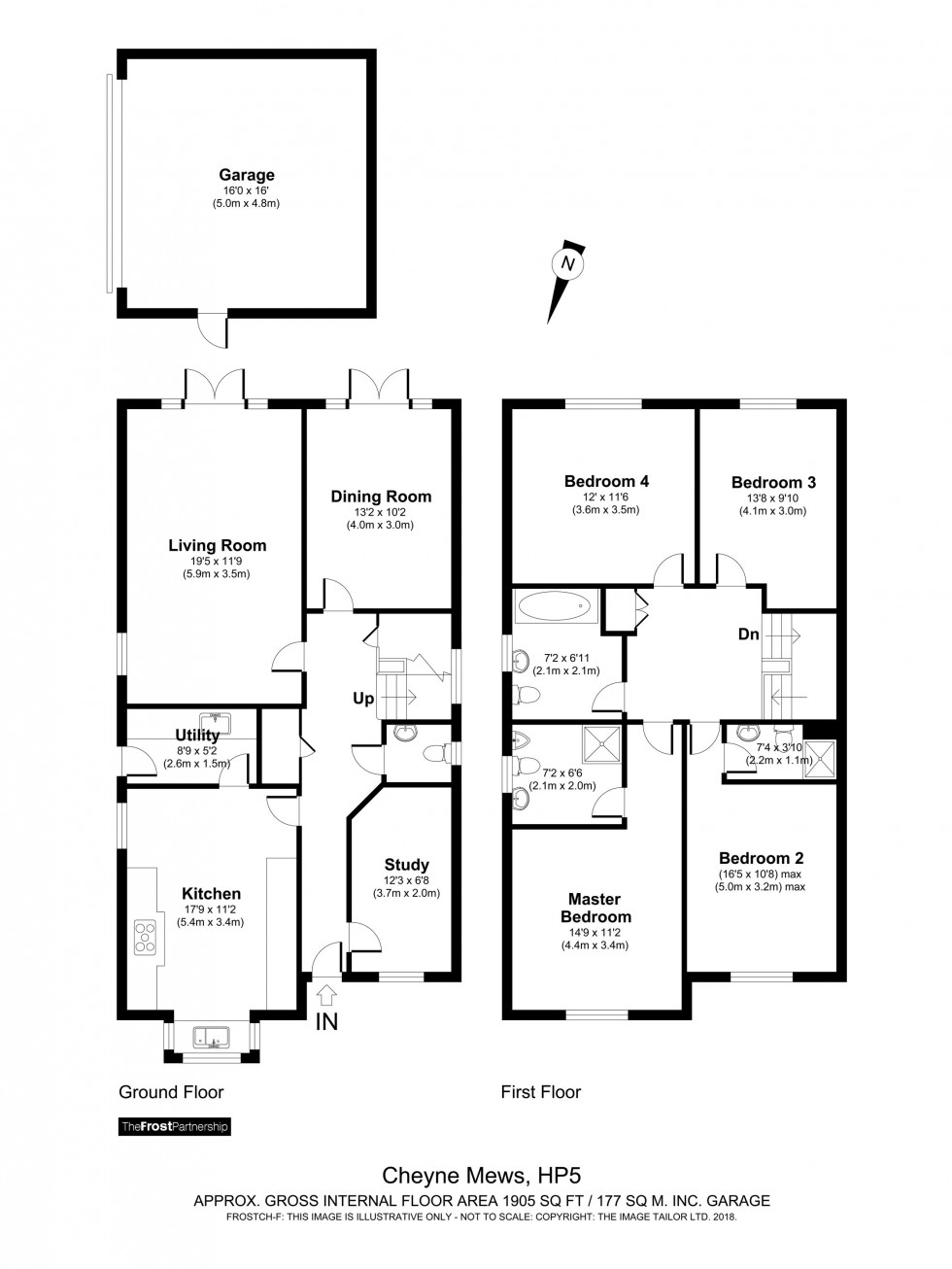 Floorplan for Chesham, Buckinghamshire, HP5