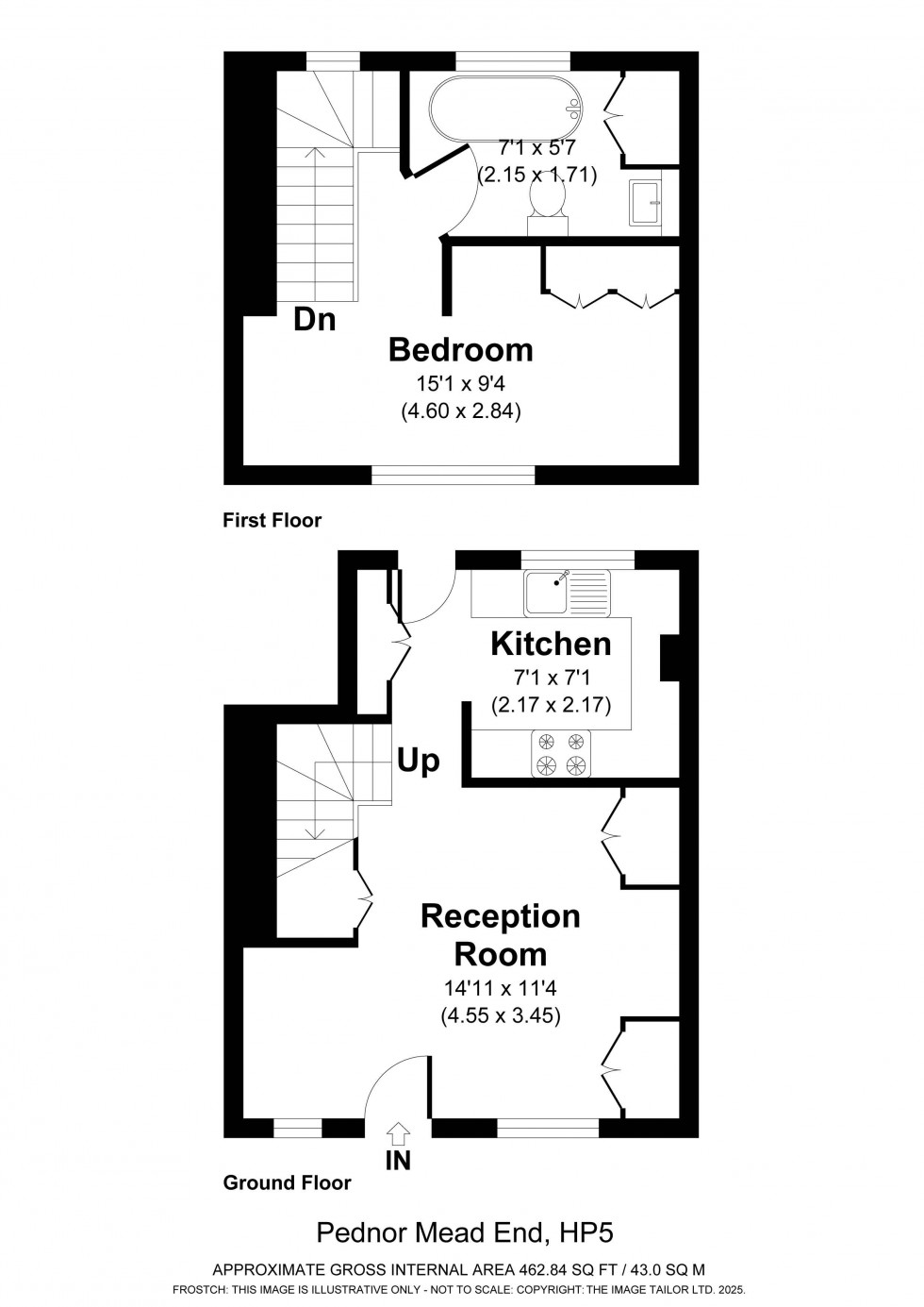 Floorplan for Chesham, Buckinghamshire, HP5