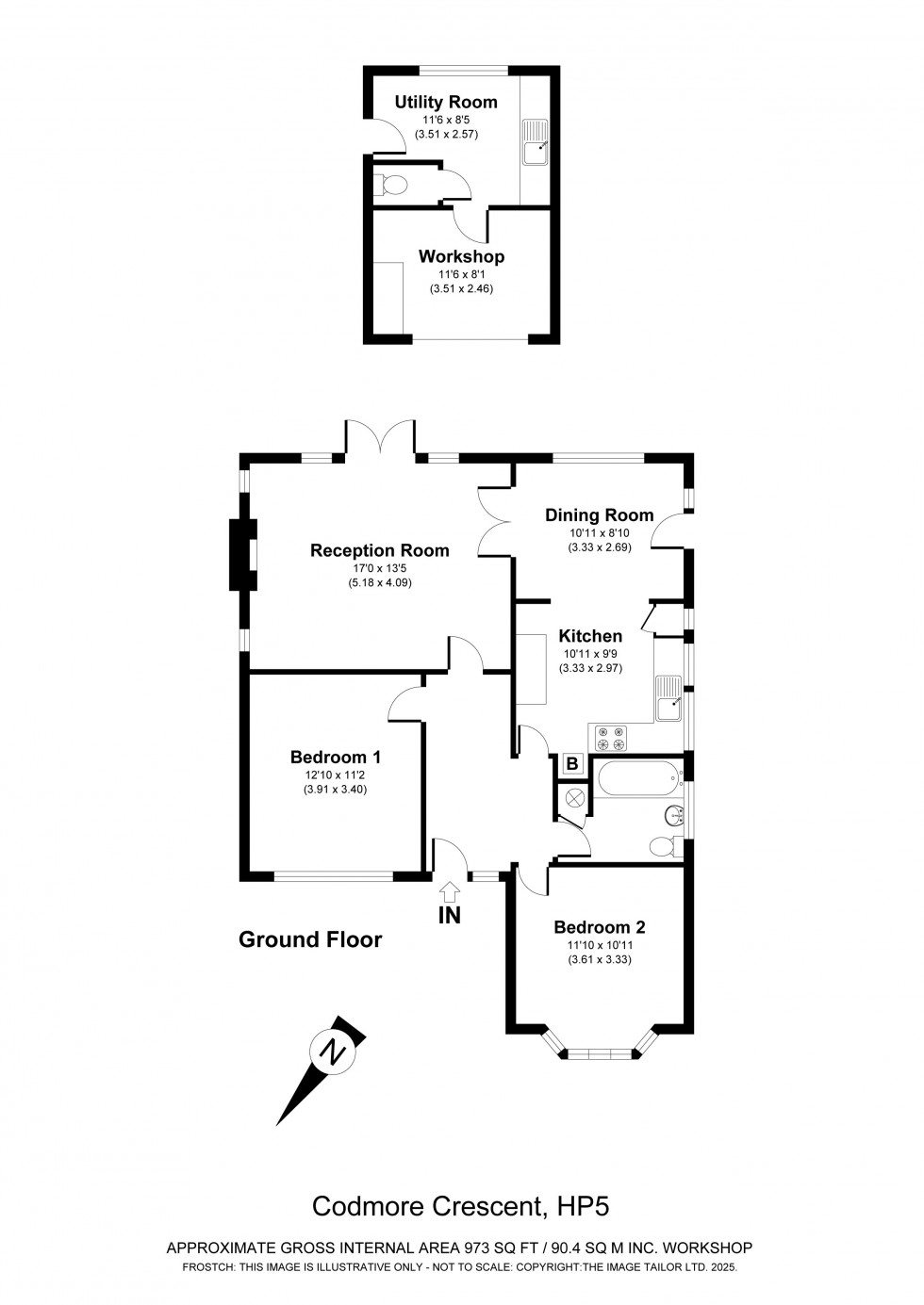 Floorplan for Chesham, Buckinghamshire, HP5