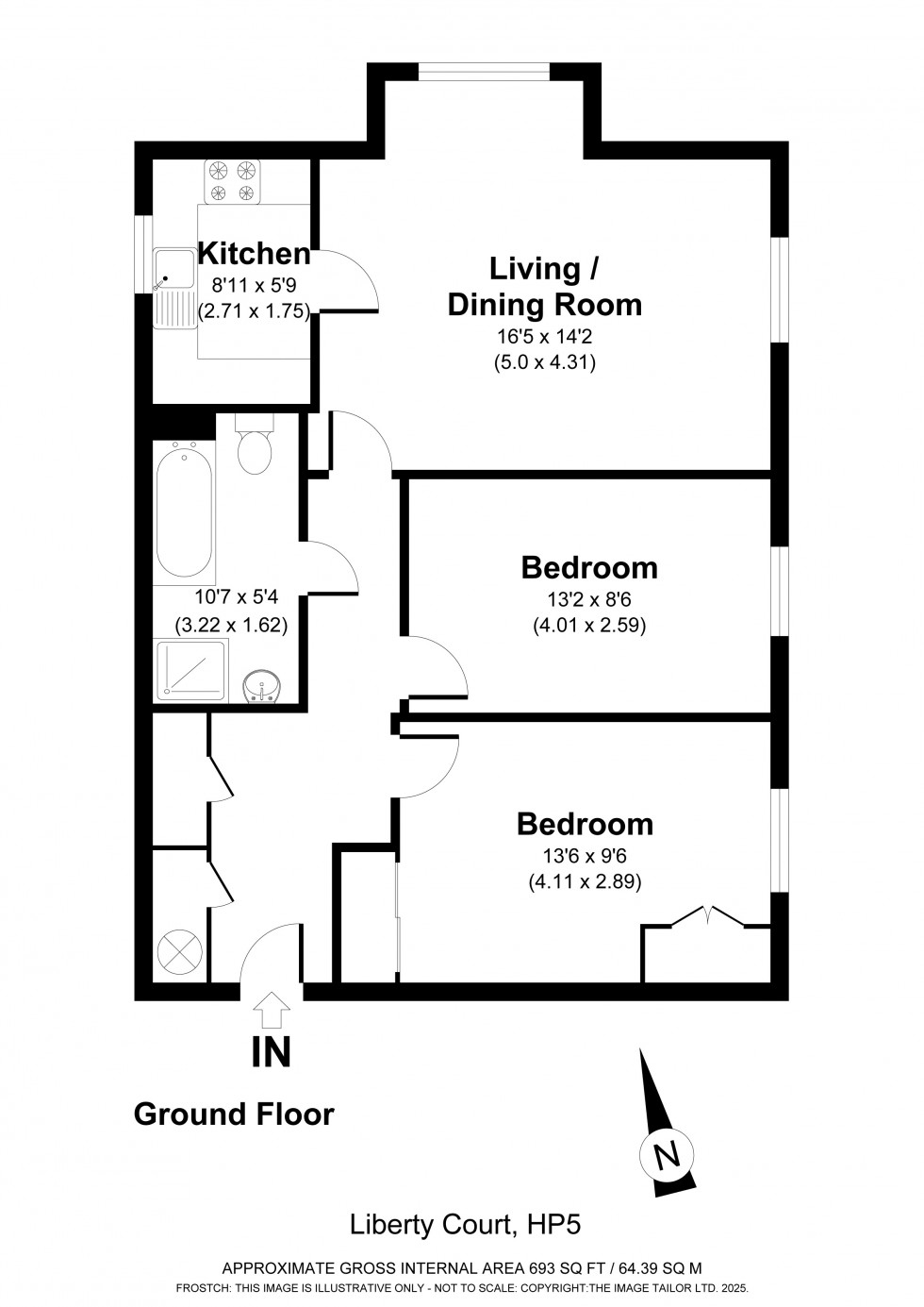 Floorplan for Chesham, Buckinghamshire, HP5