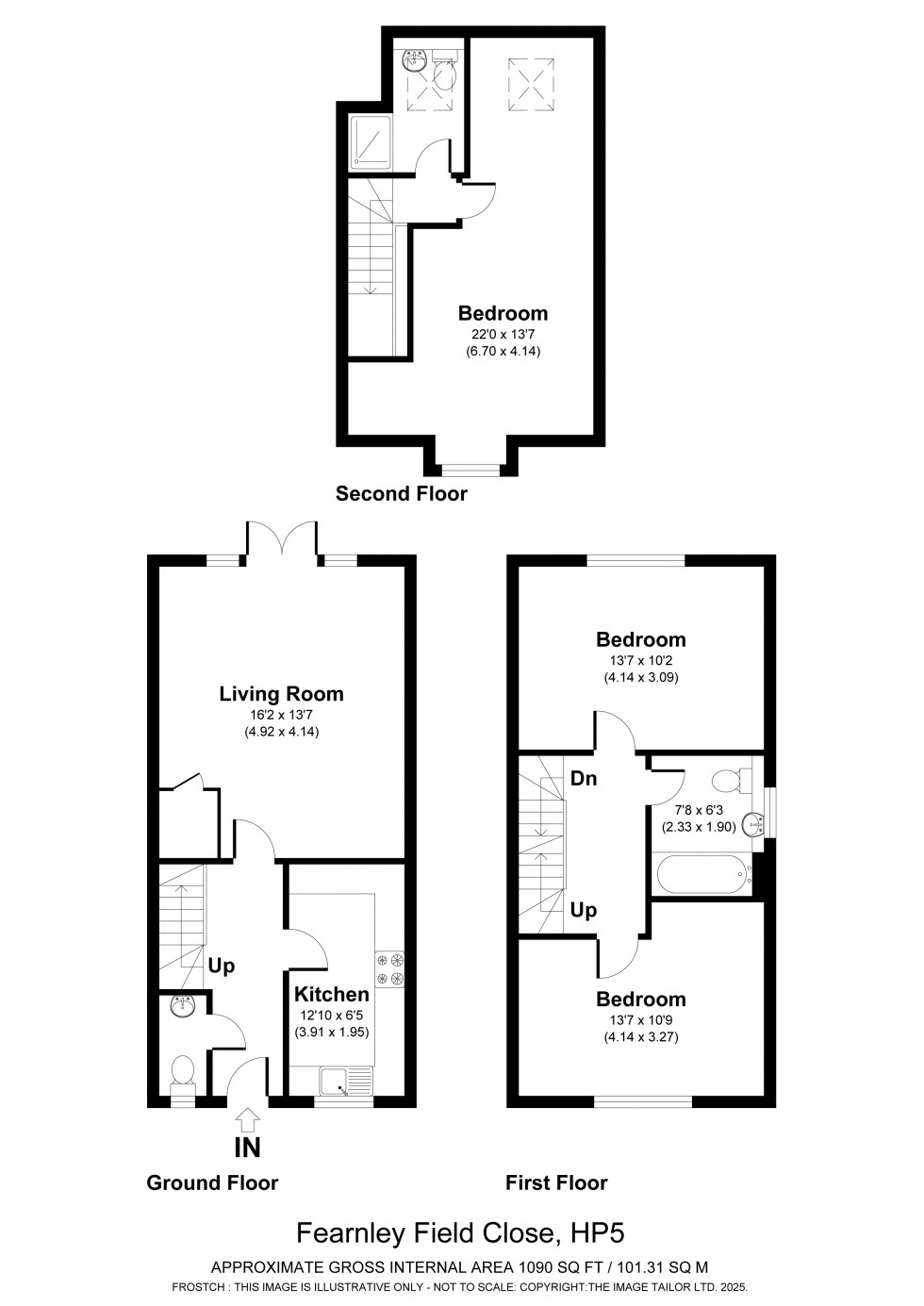 Floorplan for Chesham, Buckinghamshire, HP5