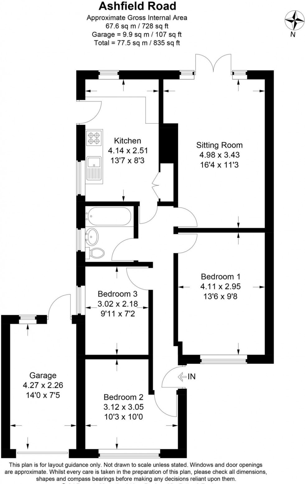 Floorplan for Chesham, Buckinghamshire, HP5