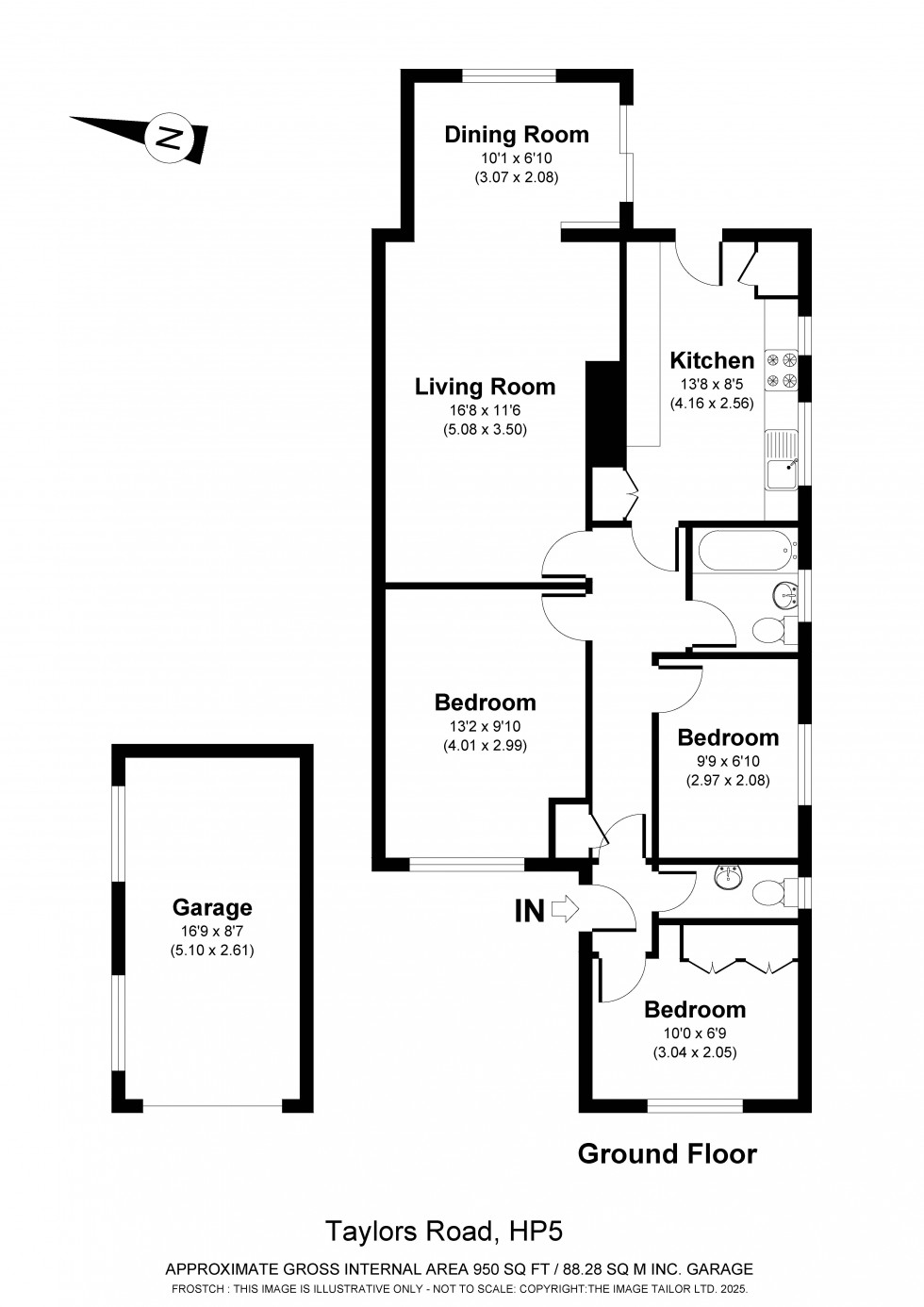 Floorplan for Chesham, Buckinghamshire, HP5