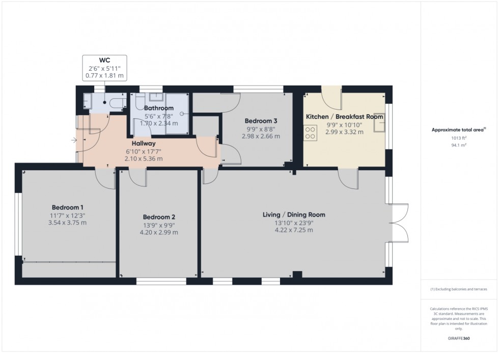 Floorplan for Chesham, Buckinghamshire, HP5