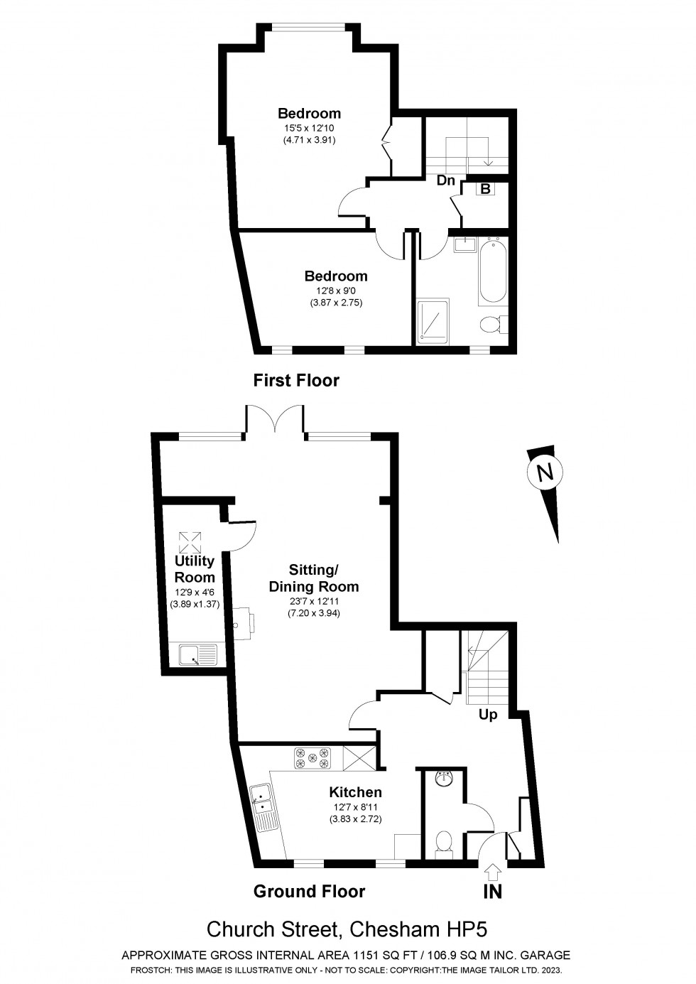 Floorplan for Chesham, Buckinghamshire, HP5