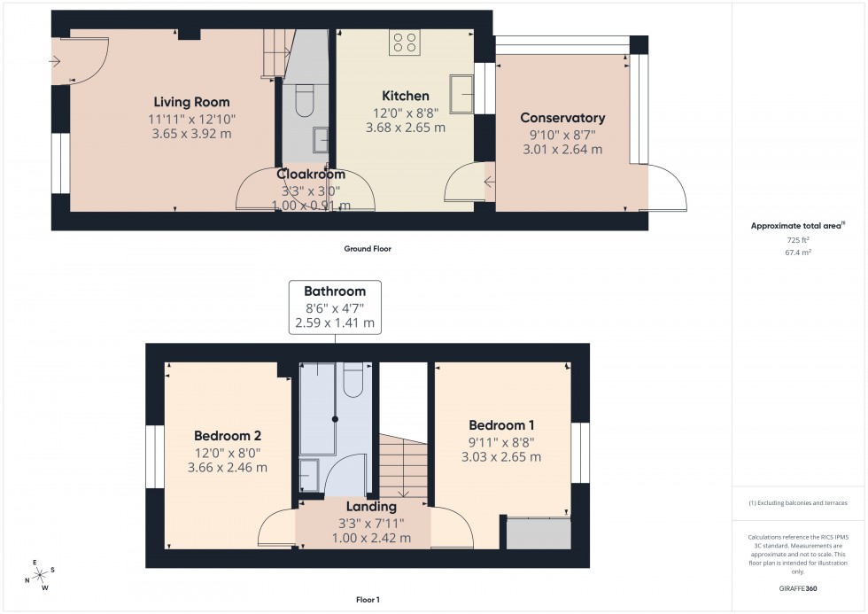 Floorplan for Little Chalfont, Buckinghamshire, HP6