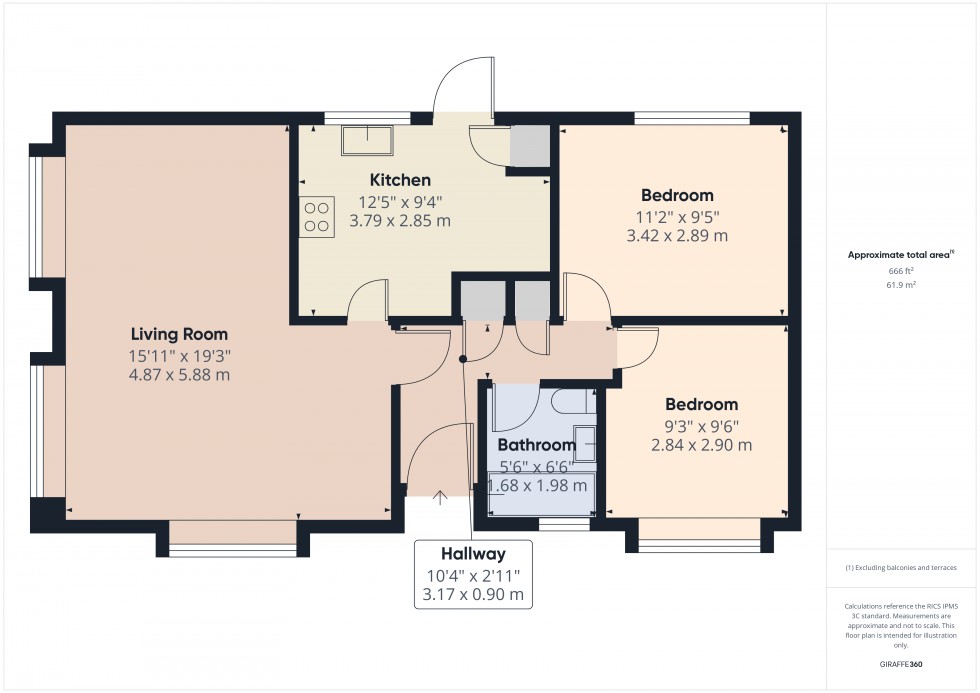 Floorplan for Chartridge, Chesham, HP5